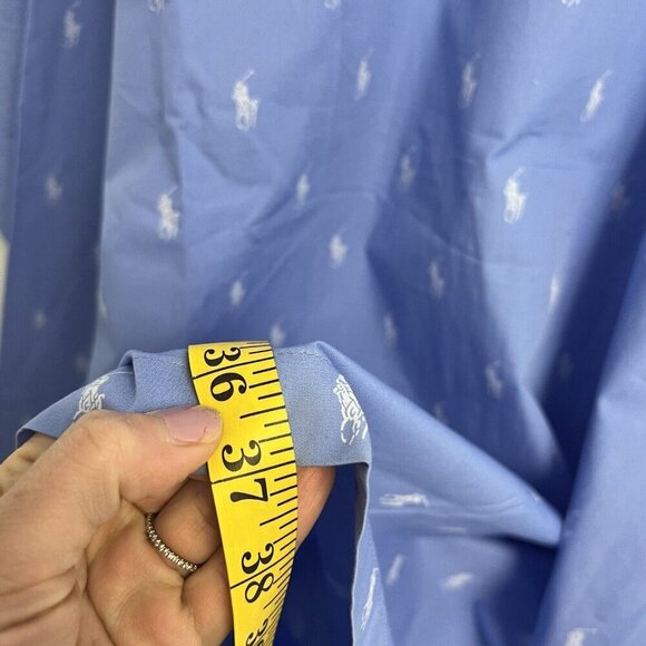 Polo Ralph Lauren Men's All Over Polo Player Pajama Shirt Top Blue Sz 3XT NWT - Picture 6 of 6